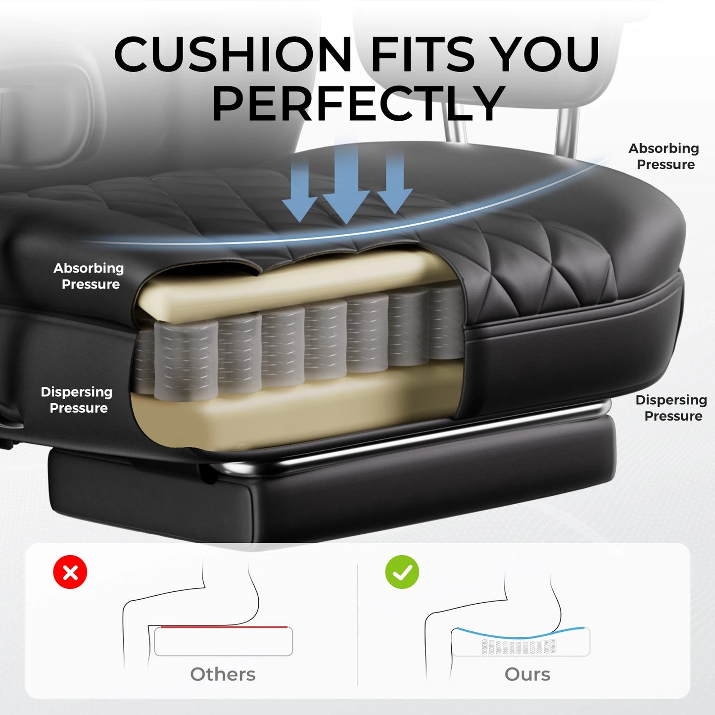 Big and Tall Gaming Chair with Lumbar Support