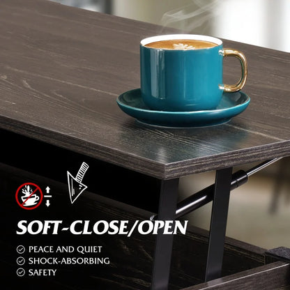 Lift Top Coffee Table with Hidden Compartment