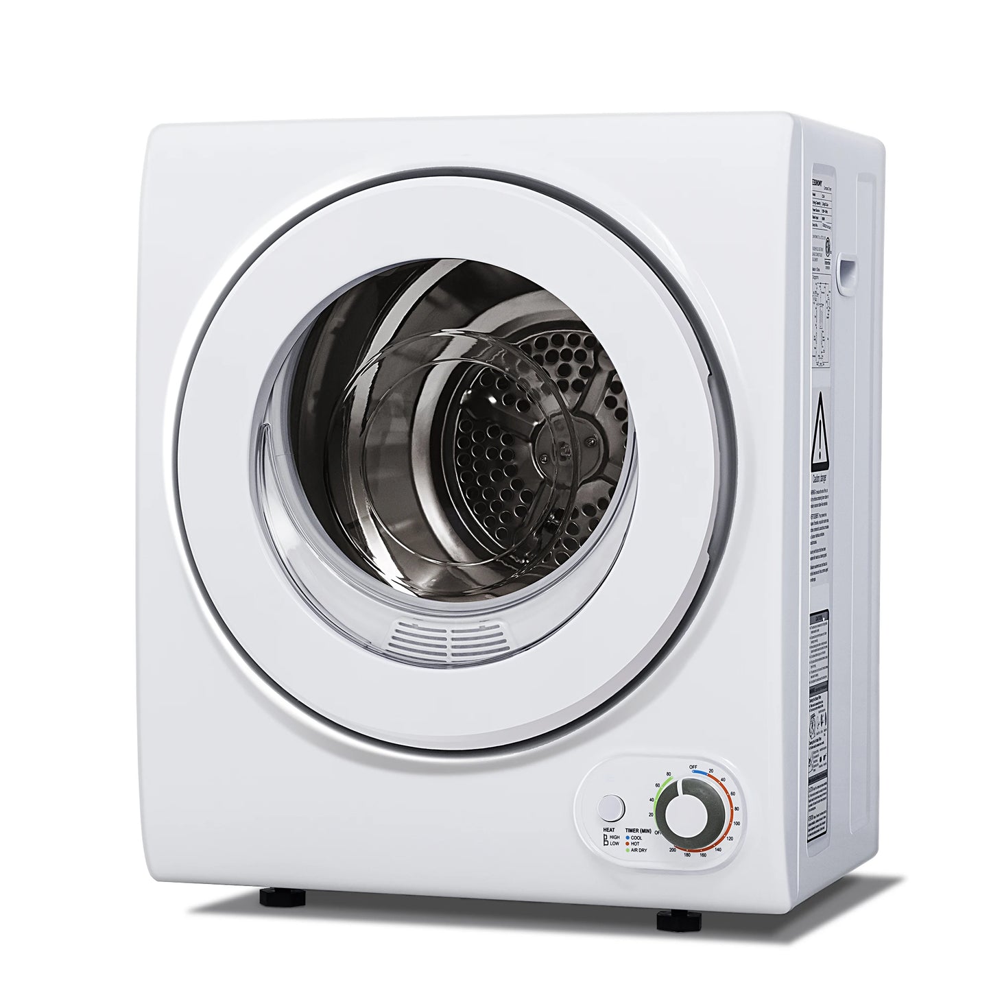 1.6 Cu. ft. Front Load Stainless Steel Electric Dryers