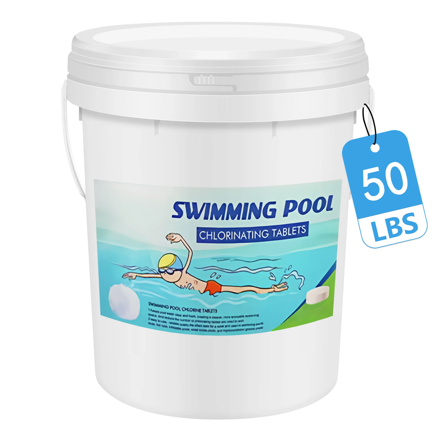 50LB 3Inch Chlorine Tablets for Swimming Pools