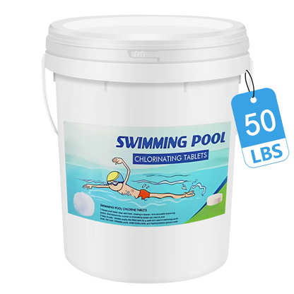 50LB 3Inch Chlorine Tablets for Swimming Pools