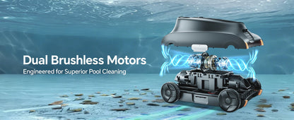 [Up to 2000 Sq.ft] Cordless Robotic Pool Vacuum