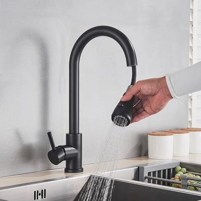 Pull Out Kitchen Faucet Swivel Sprayer mix
