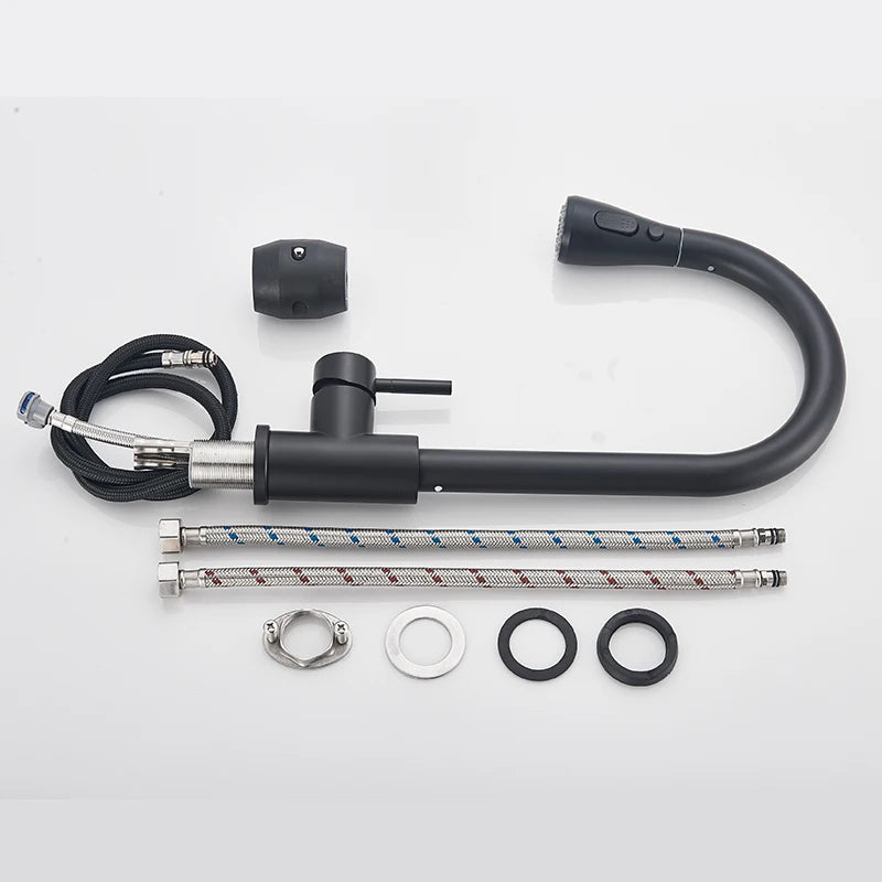 Pull Out Kitchen Faucet Swivel Sprayer mix