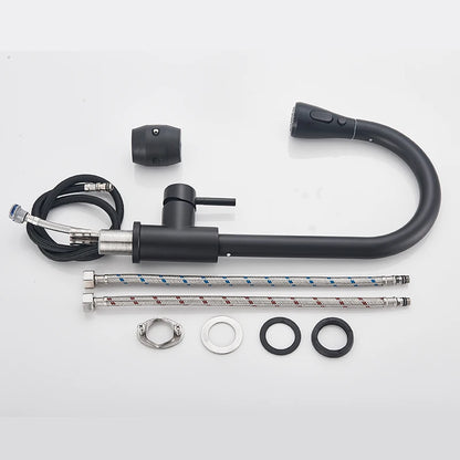 Pull Out Kitchen Faucet Swivel Sprayer mix