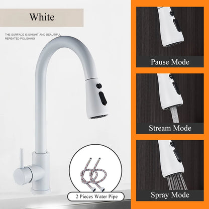 Pull Out Kitchen Faucet Swivel Sprayer mix