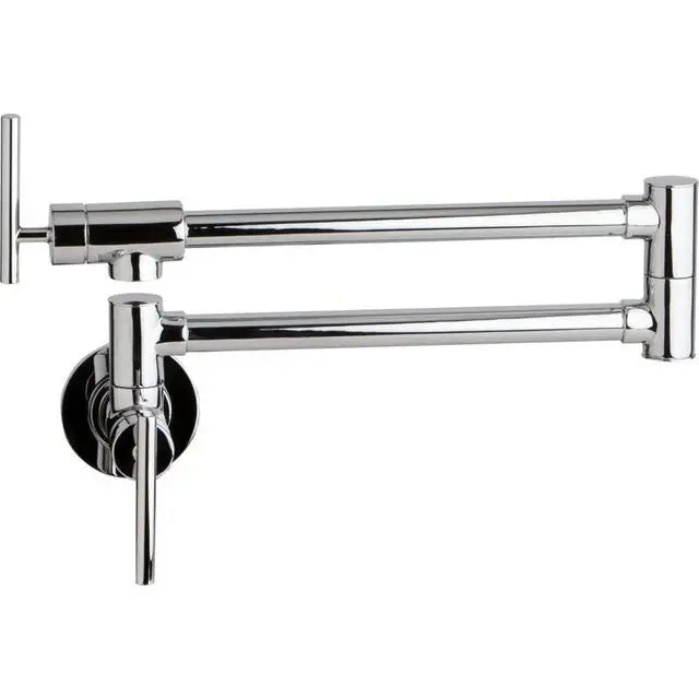 Brushed Nickel Folding Retractable Rotary Kitchen Faucet