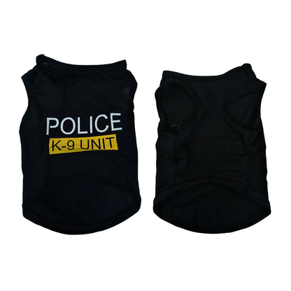 Pet Vest Police Clothes Puppy T-shirt Jacket