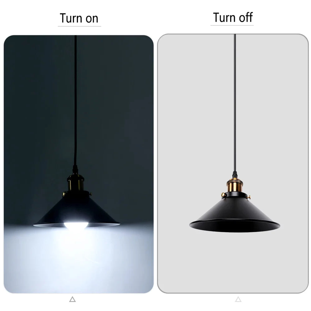Wrought Iron Little Black Umbrella Hanging Lamp
