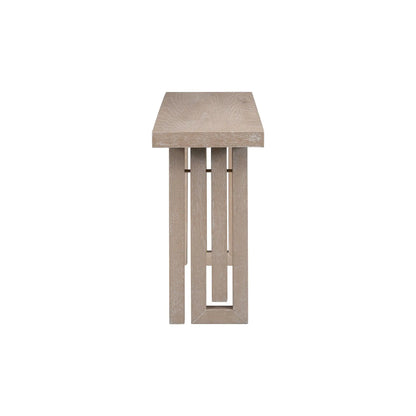 Convertible Oak Veneer Console Table for Home Entryway Hallway