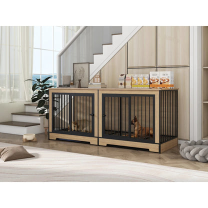 XL Large Double Dog Cage Furniture