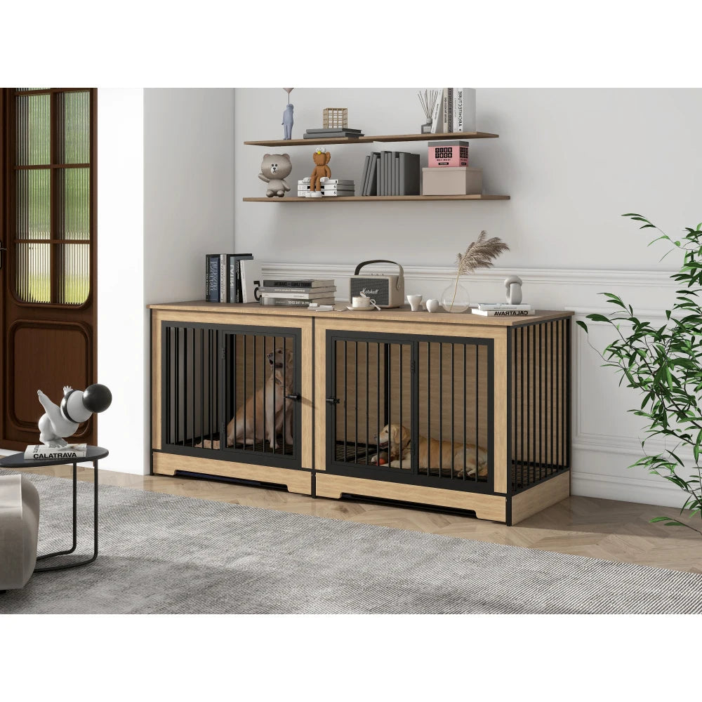 XL Large Double Dog Cage Furniture