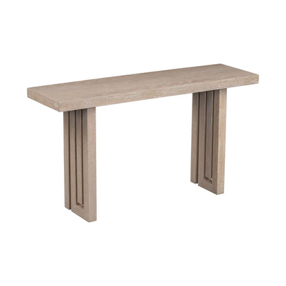 Convertible Oak Veneer Console Table for Home Entryway Hallway