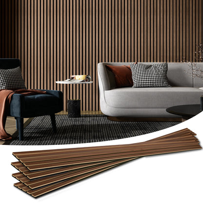 94.5x7.9-inch 4PCS Wood Noise Reduction 3D Textured Wall Panels