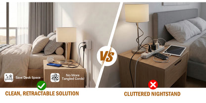 3 Style Retractable Sockets Adjustable Electrical Outlet Extender