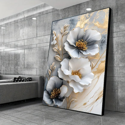 1 modern luxury floral canvas 3D floral painting