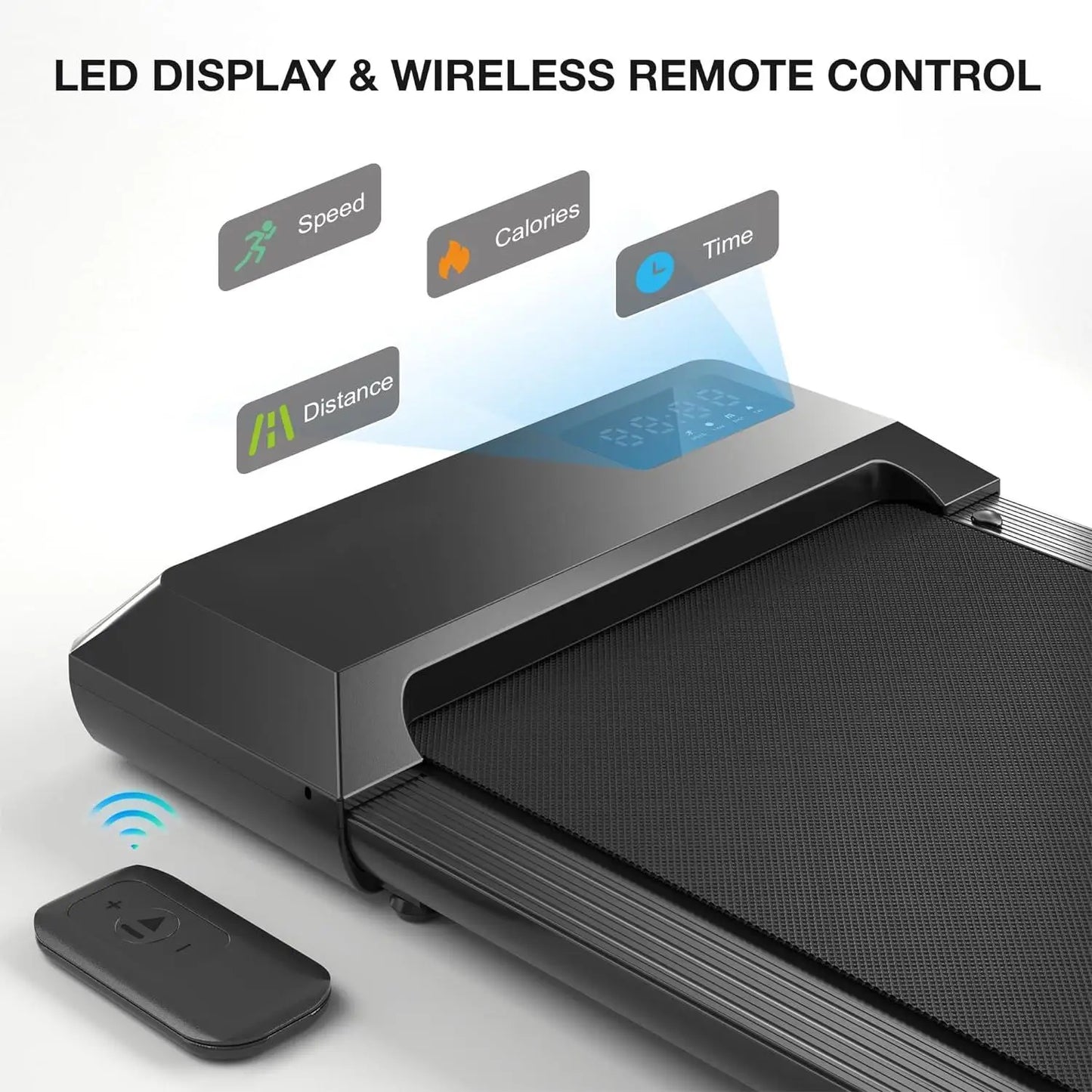 2-in-1 Home/Office 2.5 HP Walking Treadmill