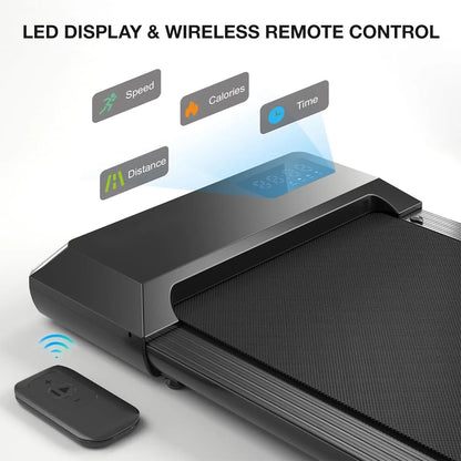 2-in-1 Home/Office 2.5 HP Walking Treadmill