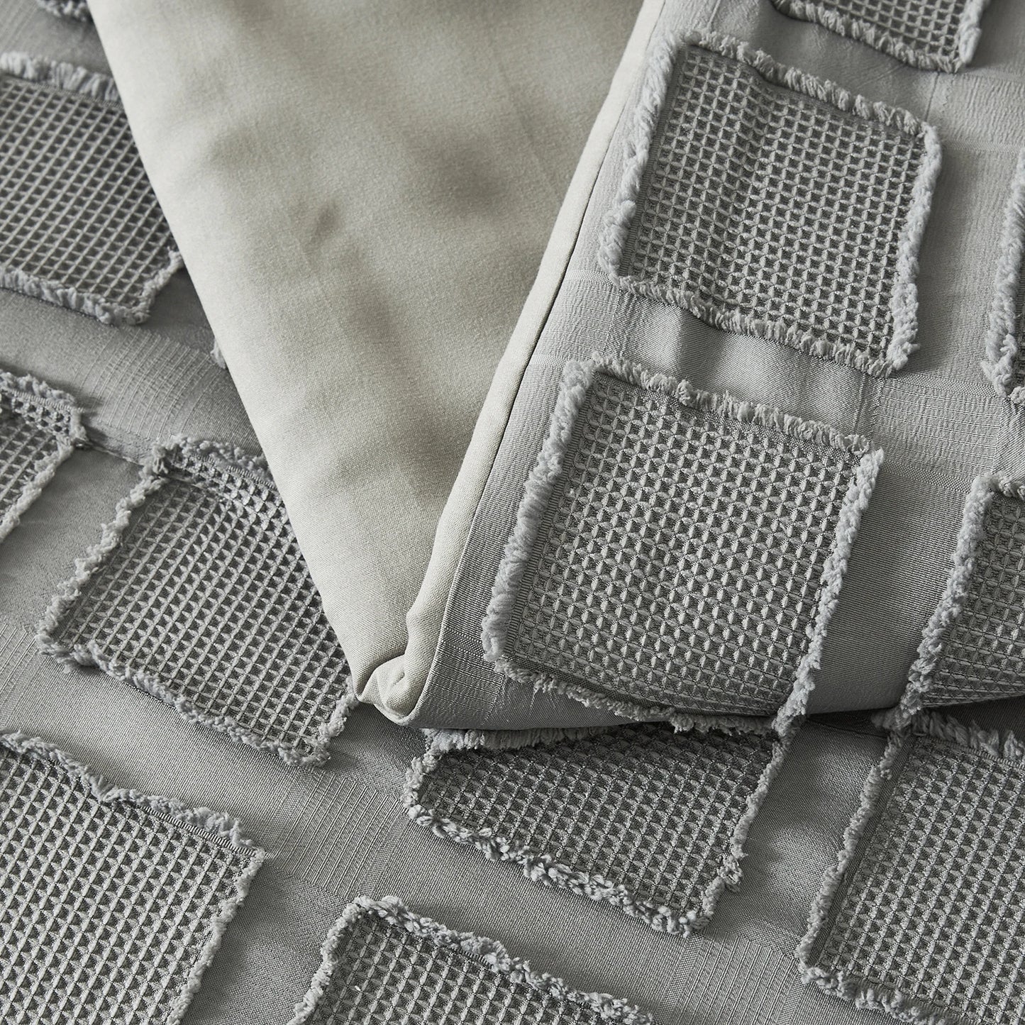 Solid color cut flower Queen size Comforter sets