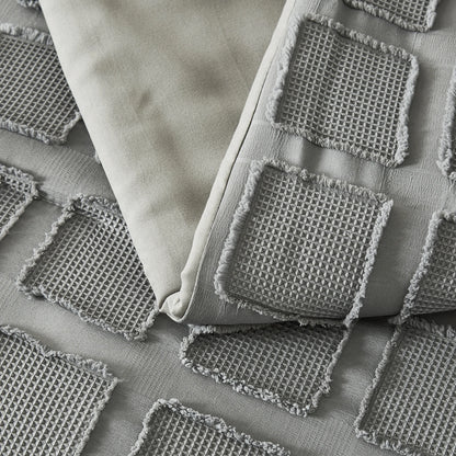 Solid color cut flower Queen size Comforter sets