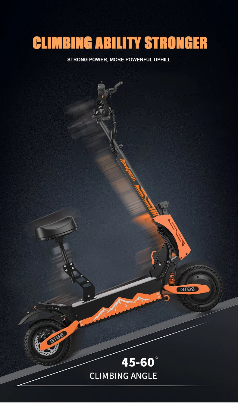 5600W Adult Electric Scooter Dual Motor Top Speed 46MPH