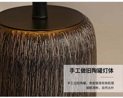 Ceramic Lamp Wabi Sabi Style Vintage Japanese Floor Lamp