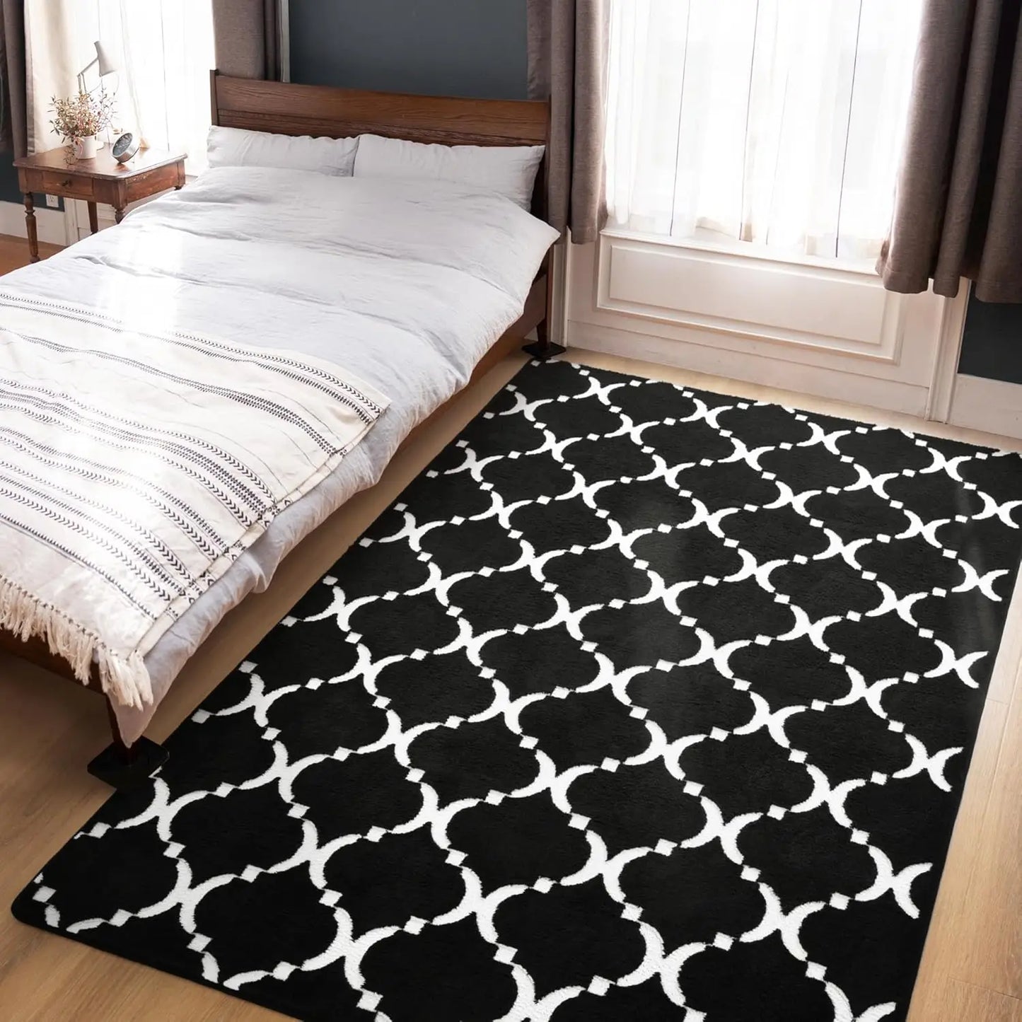 Large Shag Area Rug Memory Foam Indoor Carpet for Kids Room Decor
