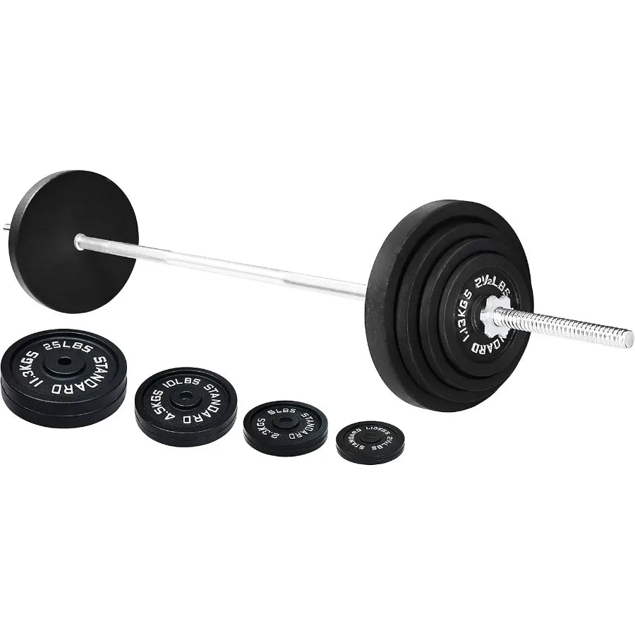 5FT Standard Barbell with Star Locks