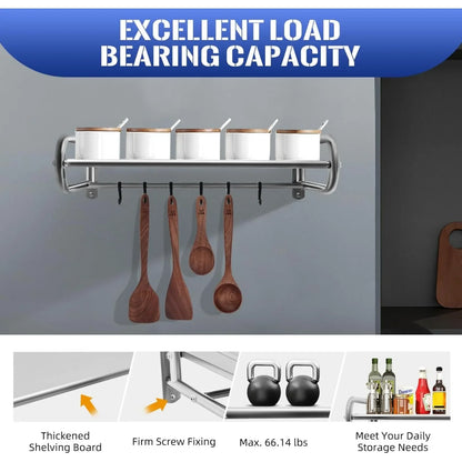 Stainless-Steel Heavy-Duty Kitchen Organizer Rack