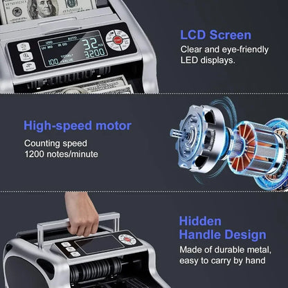 High Performance Money Counter Machine for Dollar and Euro Bills