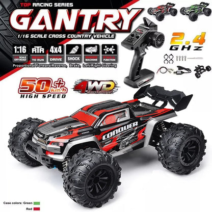 2024 New 1:16 Scale Large RC Control Car 2.4G 4WD Off Road Monster Truck