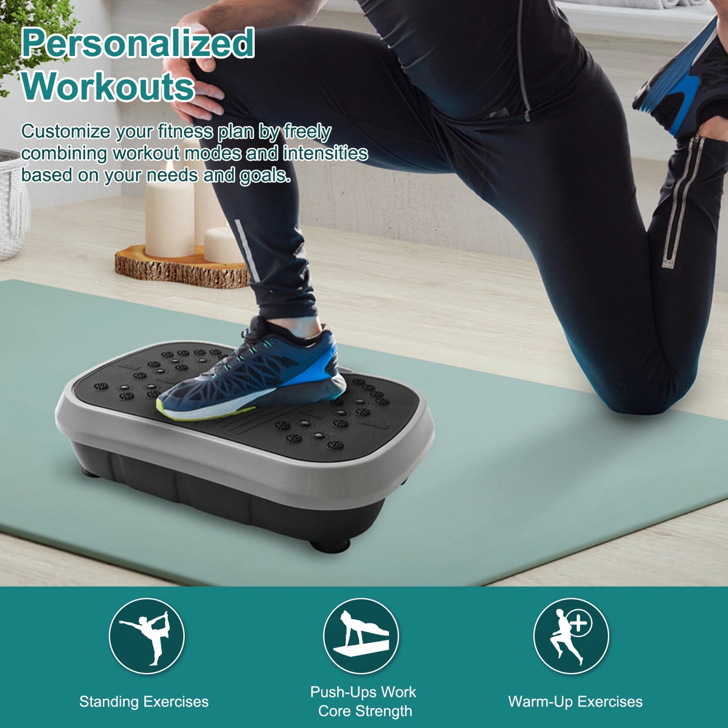 Fat-Burning Vibration Plate Exercise Body Shaping Machine