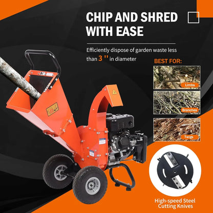 New-C30 LITE Heavy Duty 7 HP Woodchipper Shredder