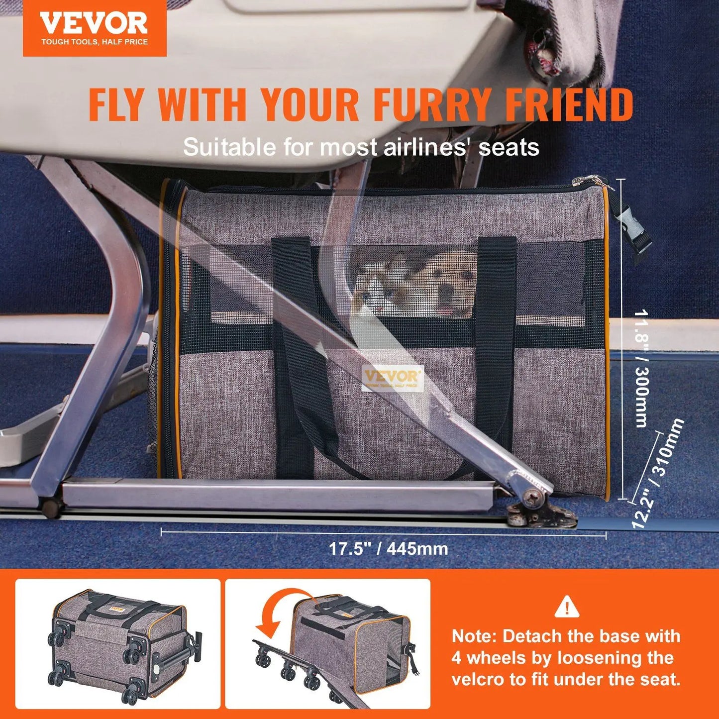 22 Lbs. Capacity Airline Approved Pet Carrier