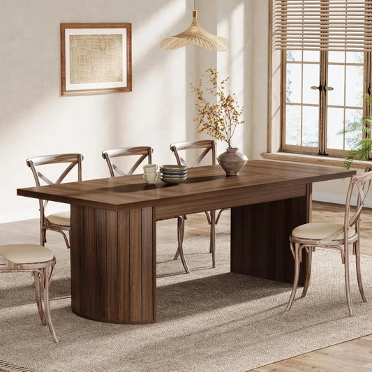 78.7" Extra Long Dining Table for 6-8 People
