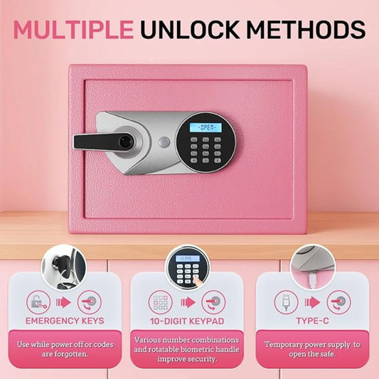 Fireproof Biometric Safe Box Hidden Design