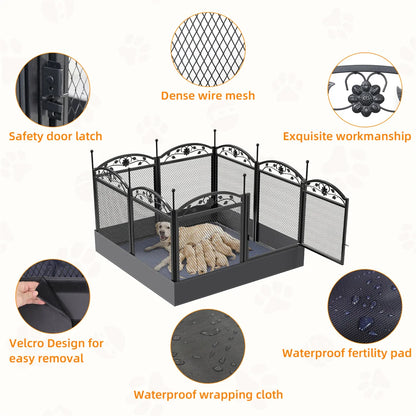 8 Panels Heavy Duty Dog Playpen Pen