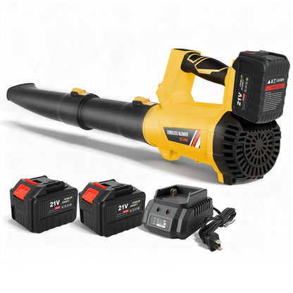 21V Cordless Leaf Blower with 6-Speed LCD Display