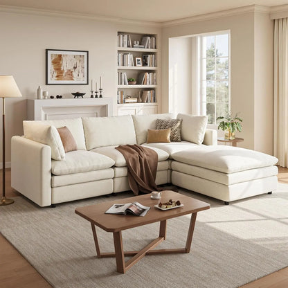 97in Modular L-Shape Sectional Sofa Deep Seat