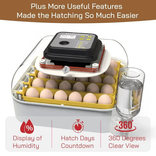 Tool 30 Egg Incubator with Automatic Egg Turner