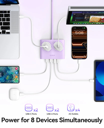 Power Strip 8-in-1 Desktop Charging Station
