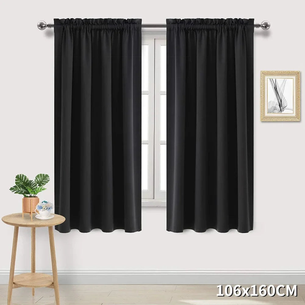 1 Panel Black Out Curtains Panels Drapes for Living Room Bedroom