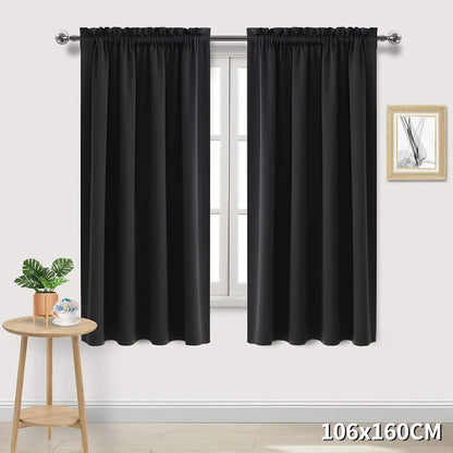 1 Panel Black Out Curtains Panels Drapes for Living Room Bedroom