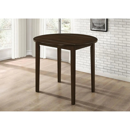 Cappuccino and Tan 3-Piece Drop Leaf Dining Set