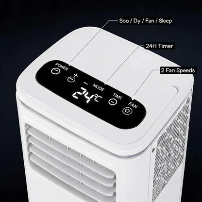 8000 BTU Portable Air Conditioner 3 In 1 Cooling Dehumidifier