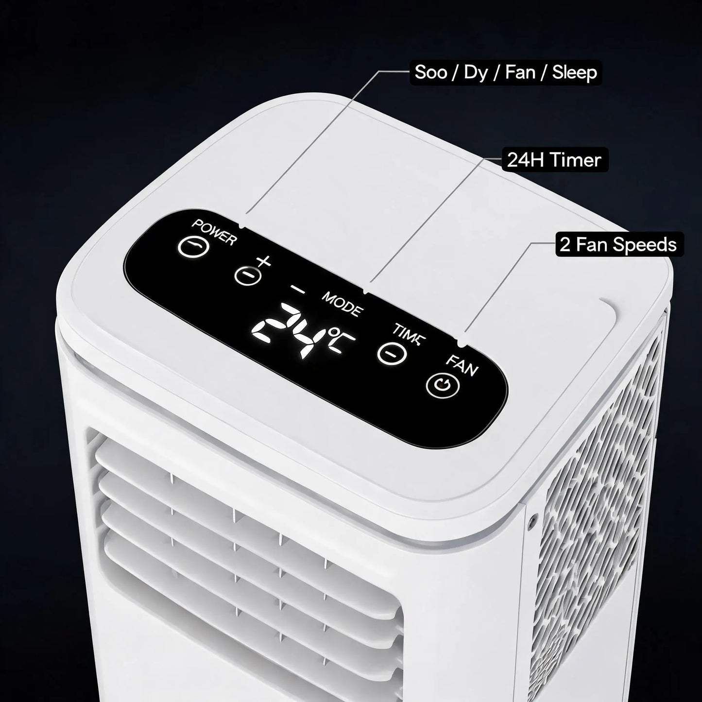 8000 BTU Portable Air Conditioner 3 In 1 Cooling Dehumidifier