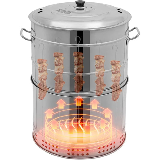 16" Large Portable Charcoal Grills with 50 Skewers