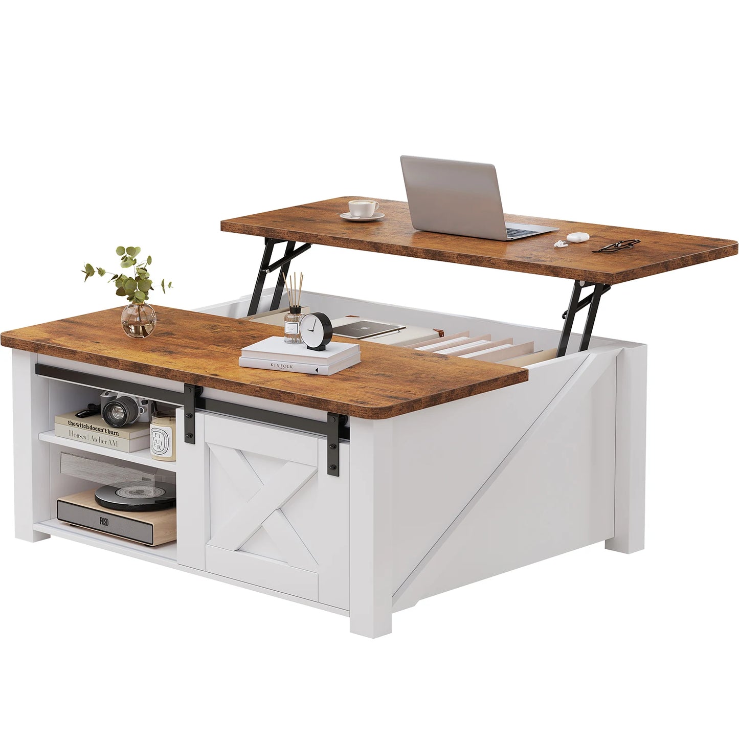 31.5IN Wood Lift Top Coffee Table