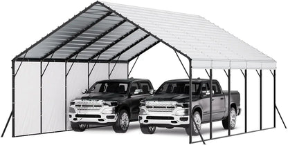 NEW 20x24 ft Heavy Duty Metal Carport with Removable Sidewalls
