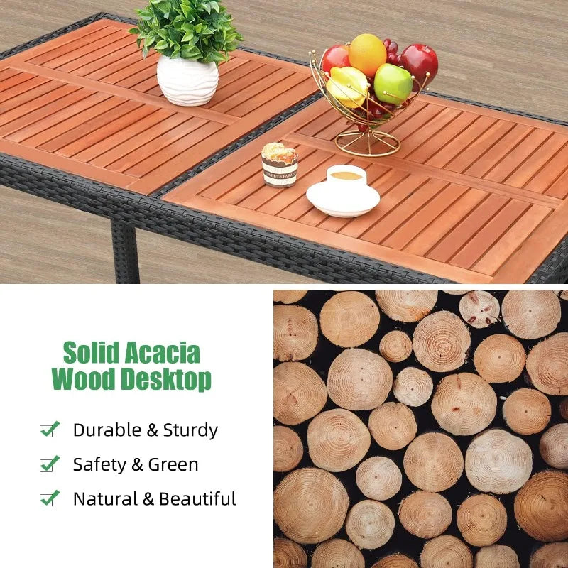 7 Piece Patio Dining Set with Soft Cushions